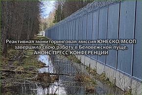 Реактивная мониторинговая миссия ЮНЕСКО/МСОП завершила свою работу в Беловежской пуще. АНОНС ПРЕСС-КОНФЕРЕНЦИИ