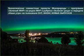 На фото: северное сияние над Заславлем (Минская область)
